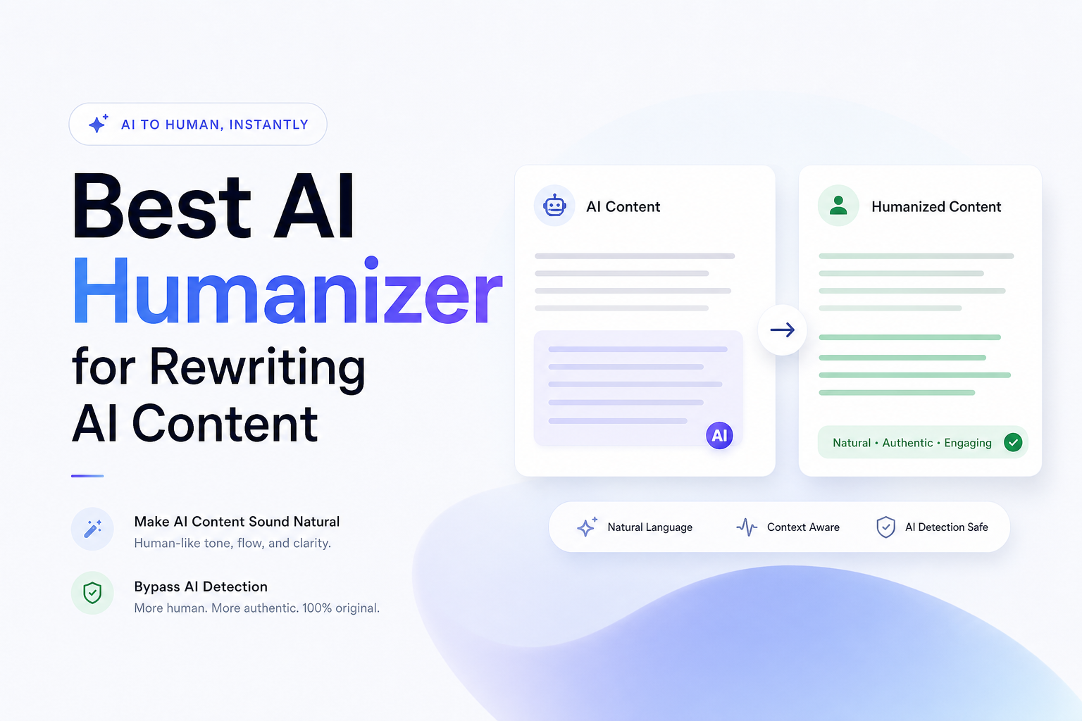 Best AI Humanizer for Rewriting AI Content