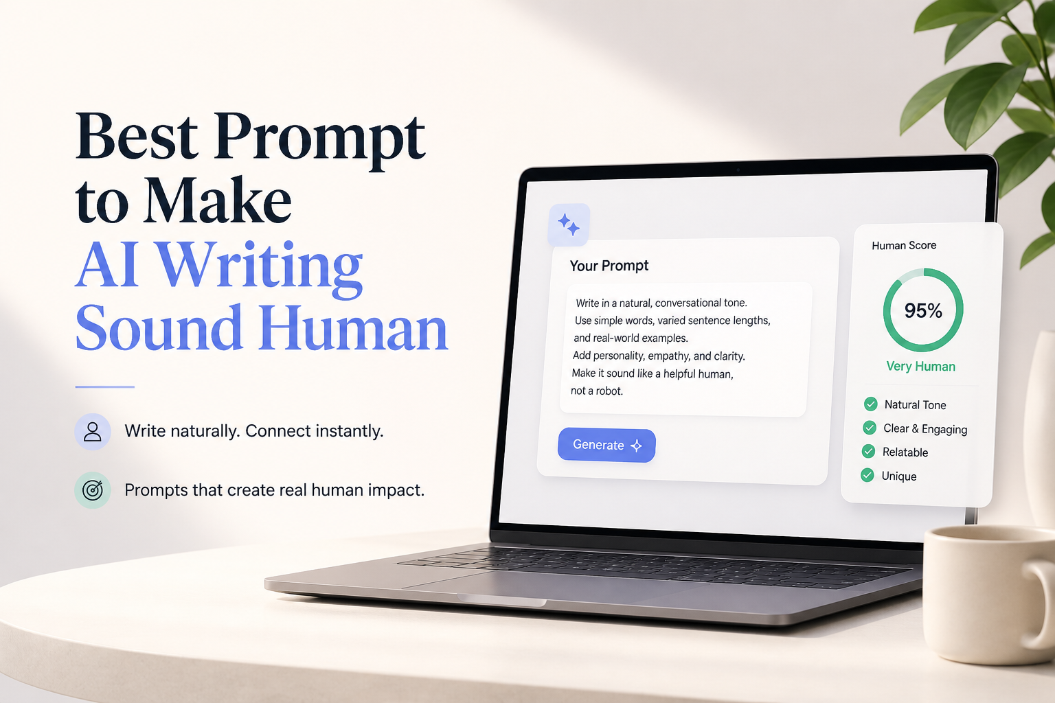 Best Prompt to Make AI Writing Sound Human