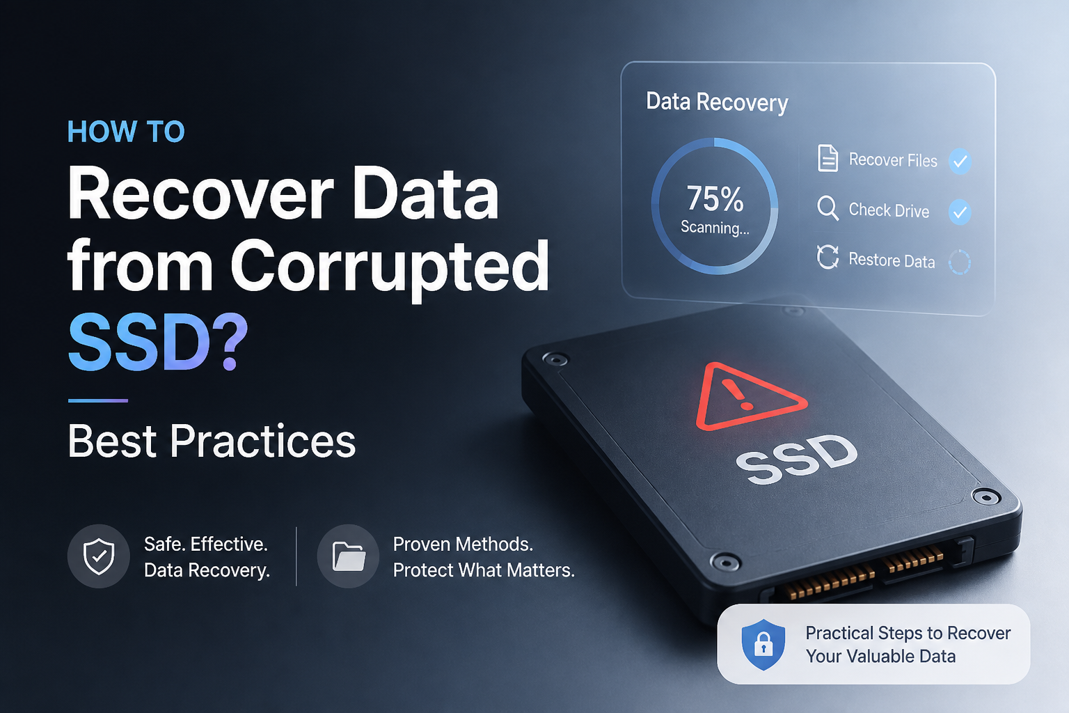 How to Recover Data from Corrupted SSD? Best Practices