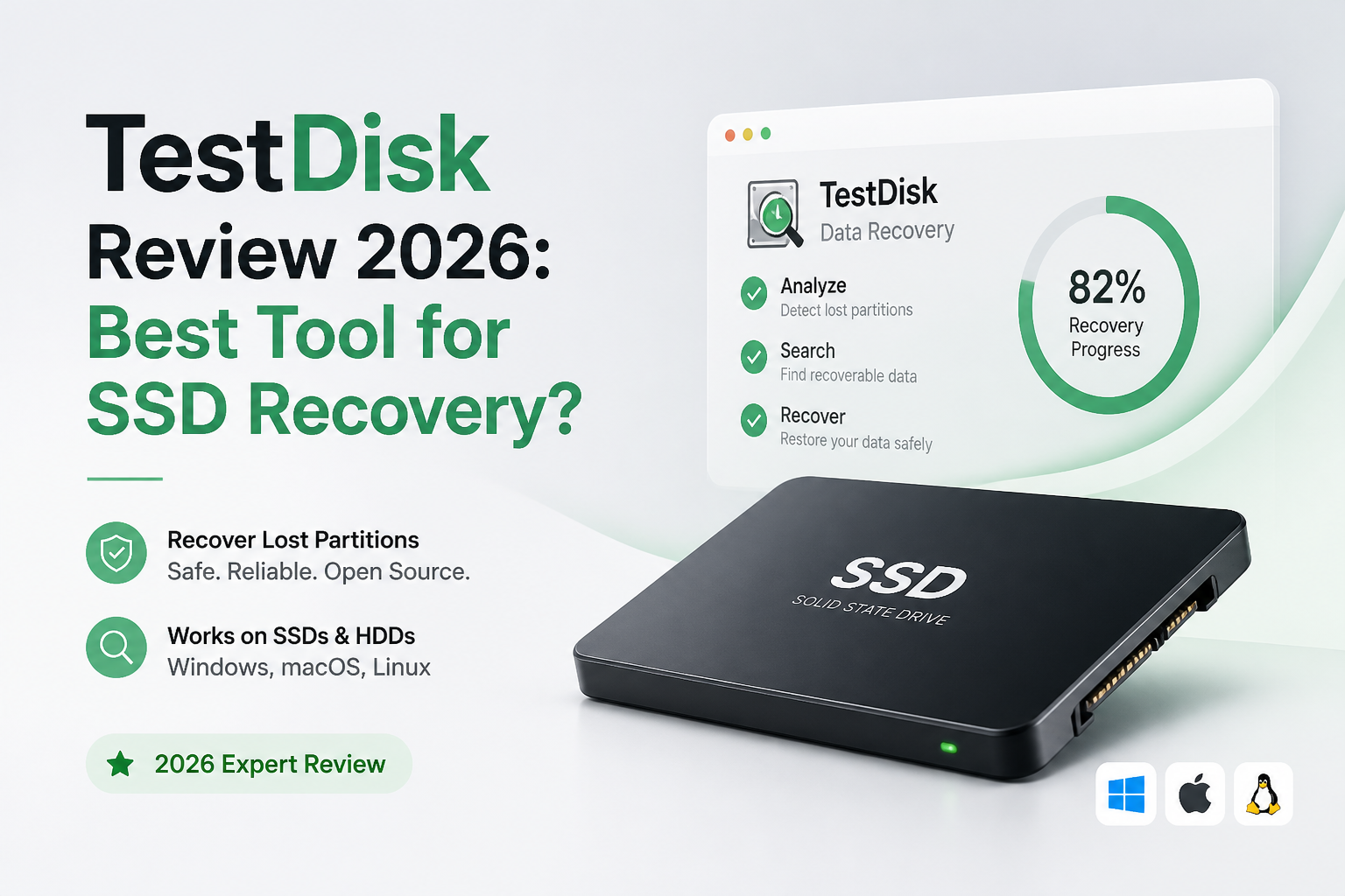 TestDisk Review 2026: Best Tool for SSD Recovery?